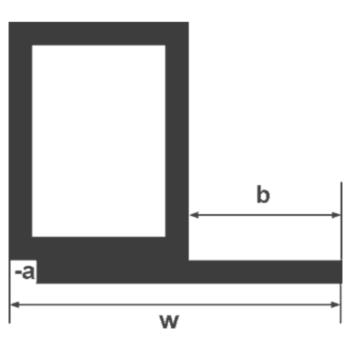 rectangular bottom offset