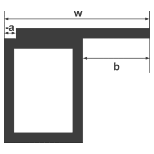 rectangular top offset
