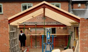 steel structural house extention