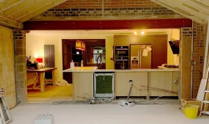 steel structural kitchen extention