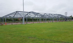 structural steel frame 17