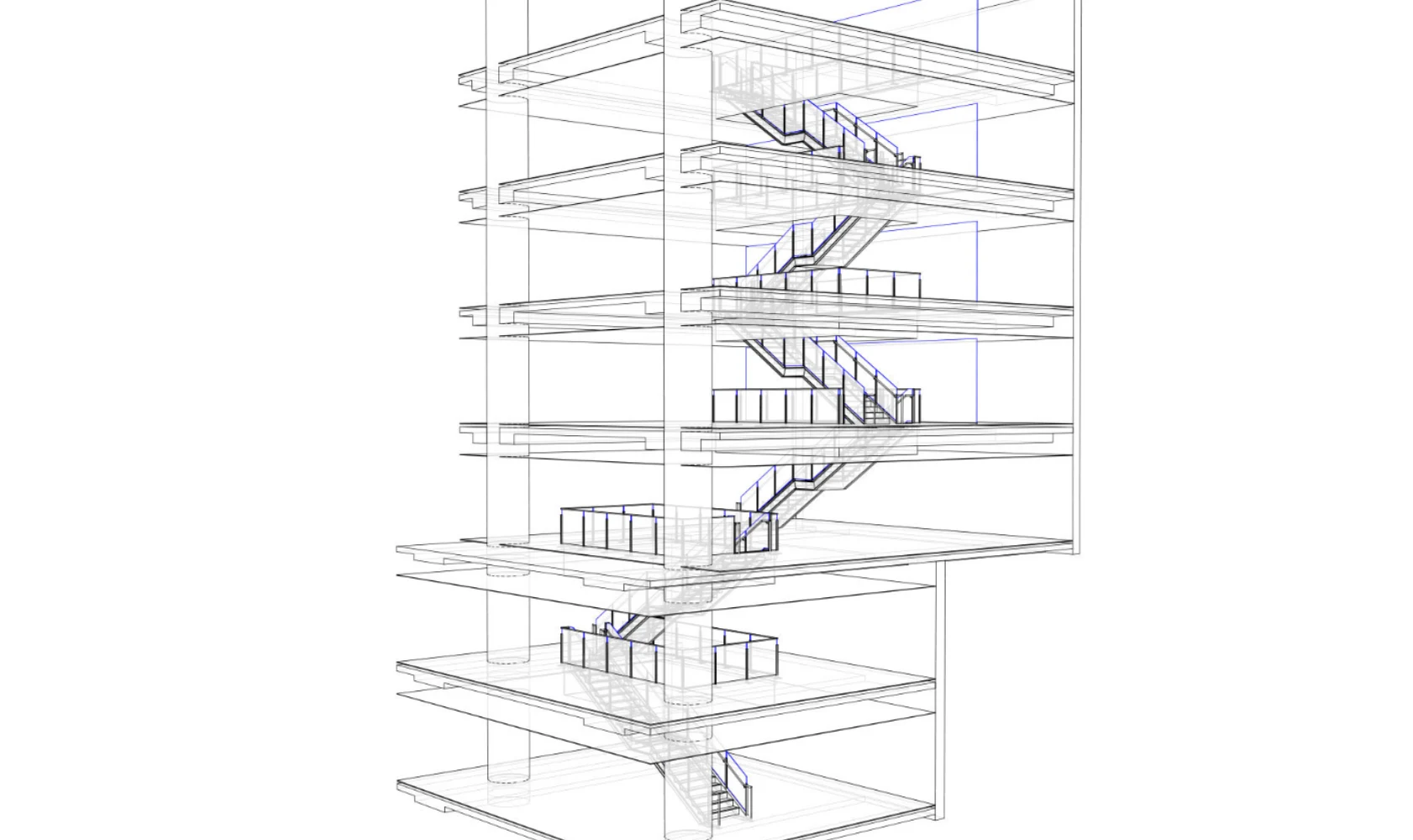 staircase cad drawings
